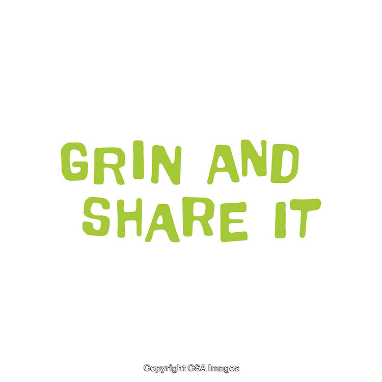 Playful Green Typography Against a Clean White Background for Positive Messages