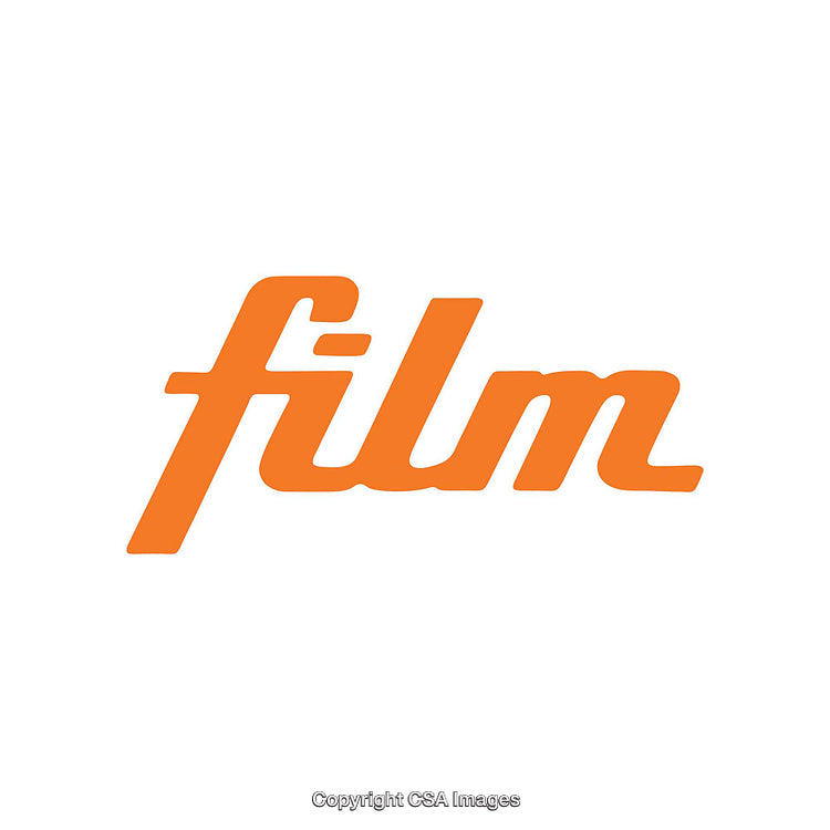 Bright Orange Typography Logo Artwork on a Clean White Background