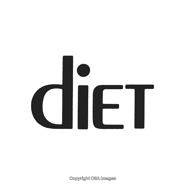 Creative Typographic Logo Design Highlighting the Word Diet in Bold Style