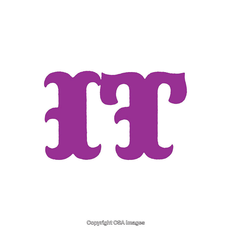 Bold Purple It Lettering In Decorative Font On White Background