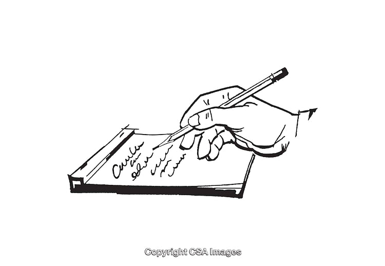 Hand Drawing in Black and White Line Art Illustration Style