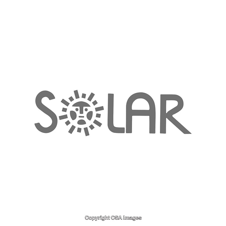 Minimalistic Solar Logo Featuring Sun Design and Clean Typography