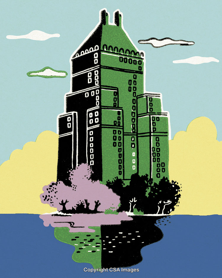 Tall Building on an Island