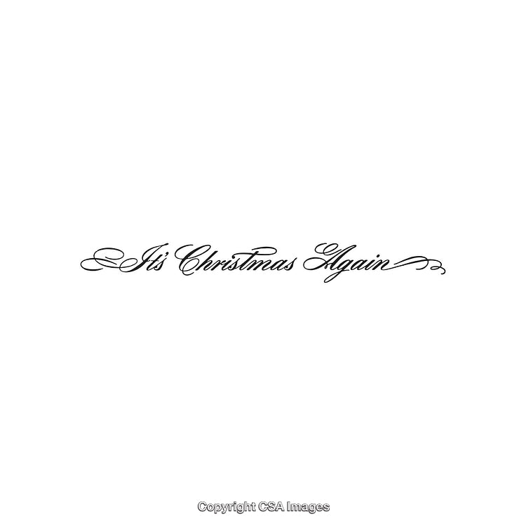 Elegant Calligraphy Text Highlighting the Festive Christmas Mood