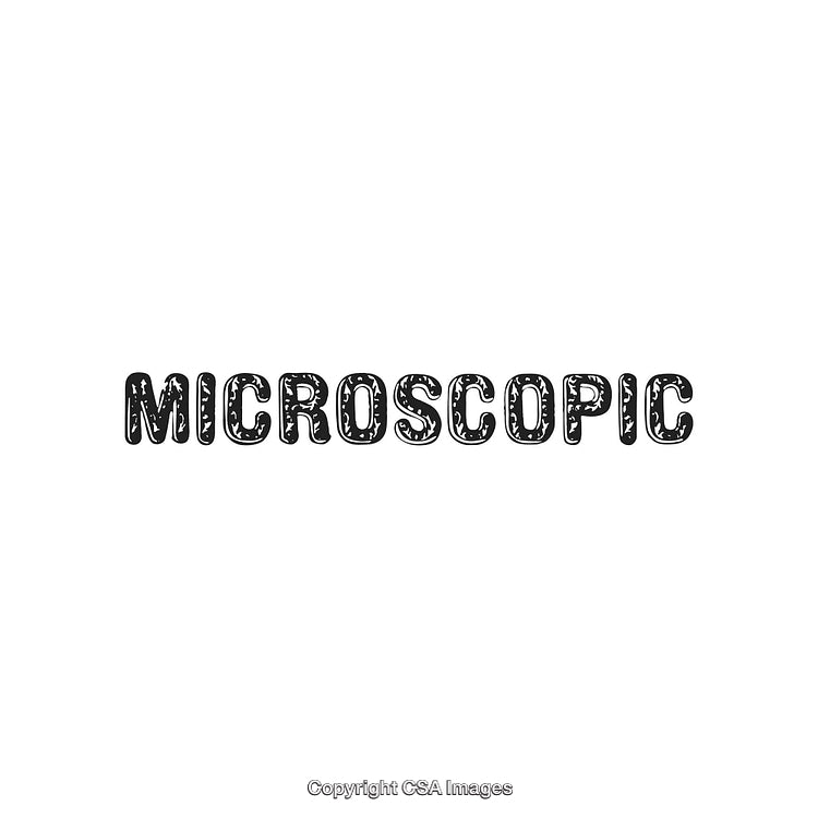 Microscopic Word Art with Intricate Design Elements in Black and White Theme