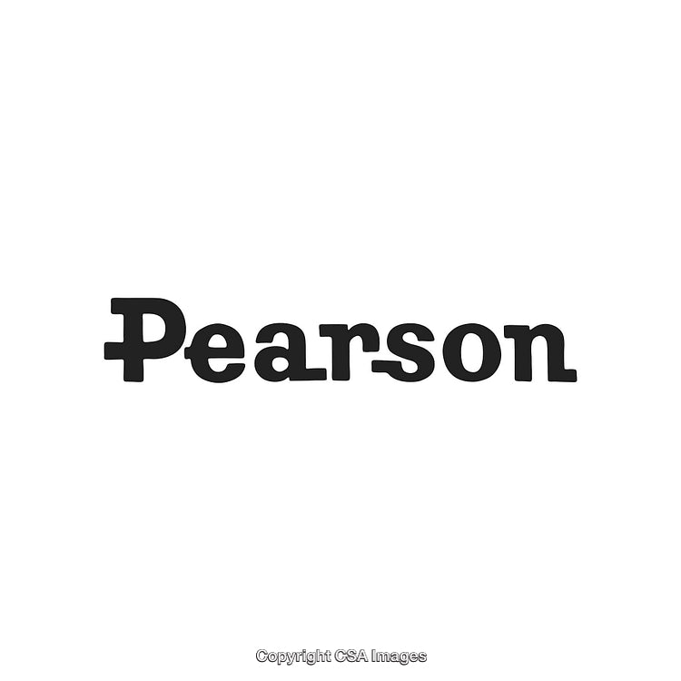 Simple Monochrome Display of Pearson Text with Serif Font