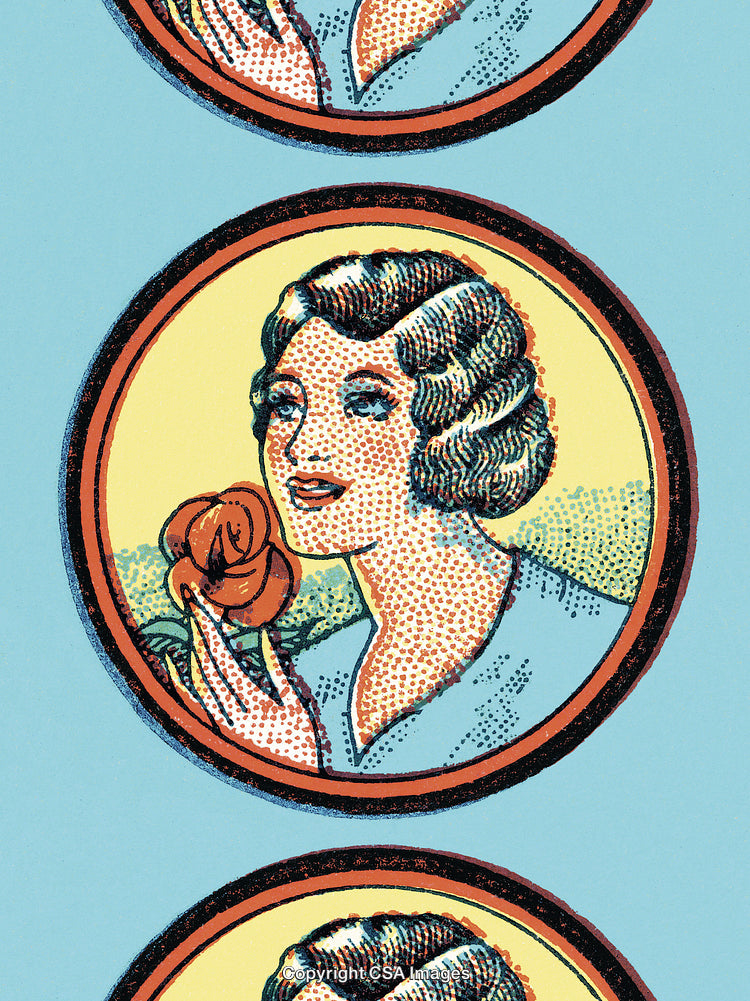 Woman with a Red Rose