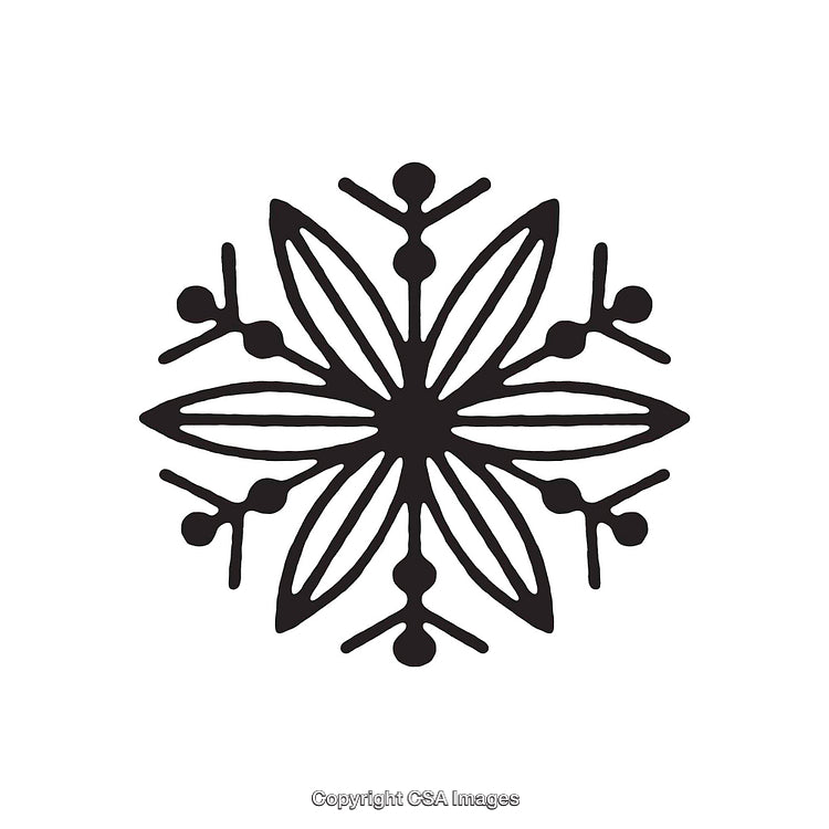 Symmetrical Black and White Abstract Mandala Design with Geometric Elements
