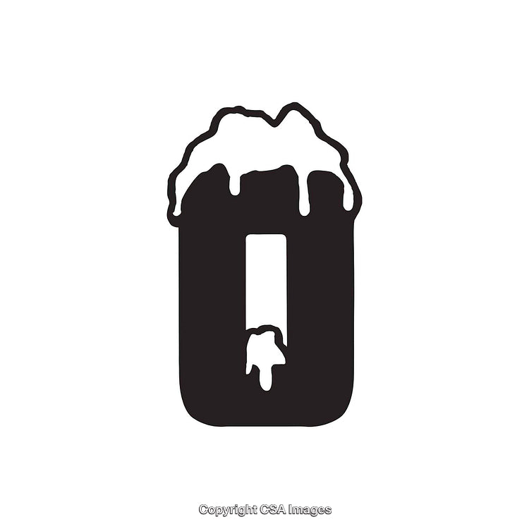 Creative Black and White Letter O Image with Unique Design Elements