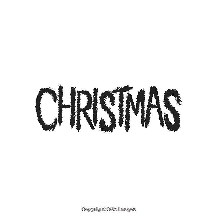 Christmas Stylized Text Decoration in Unique Festive Typeface Design