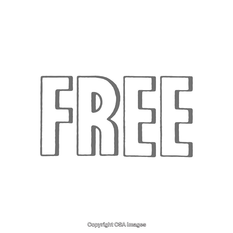 Bold Gray Free Text on White Background Design