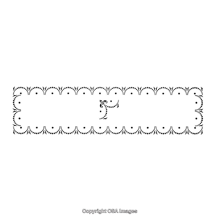 Elegant Black And White Decorative Border With Ornamental Design