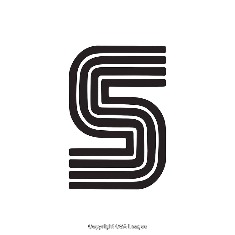 Creative Typography Featuring Bold Stylized Letter S Design Art