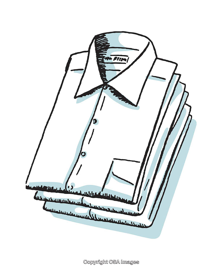 Illustration of a Folded Shirt for Laundry or Fashion Concepts