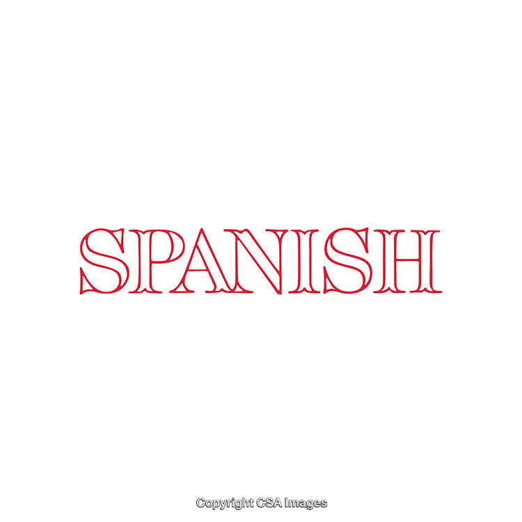 Red Spanish Typography on a White Background for Design Projects