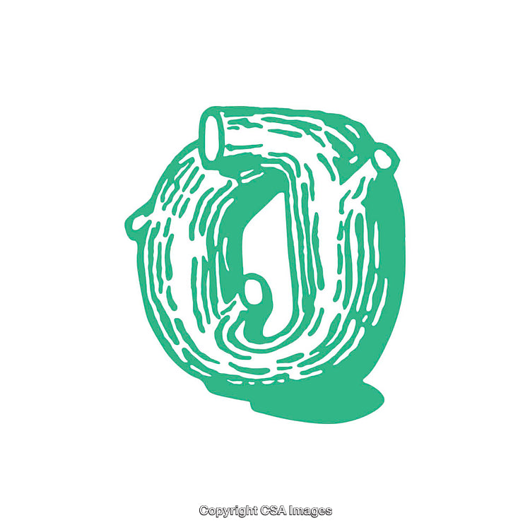 Green Rustic Letter O Design with Artistic Texture in Vintage Style