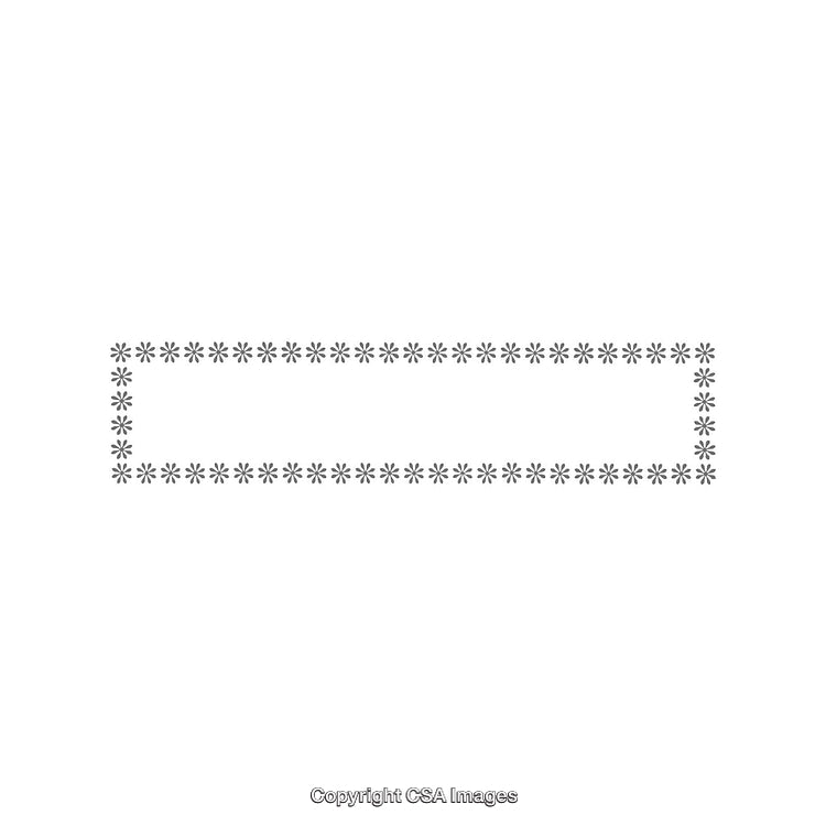 Decorative Star Frame Pattern Design on a Minimalistic White Background
