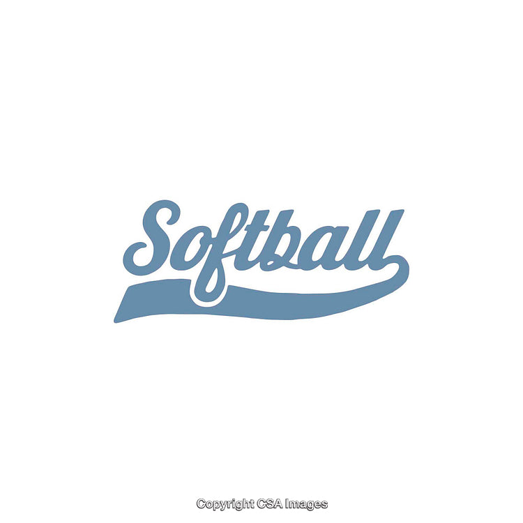 Softball Themed Logo Design with Stylish Typography and Classic Style