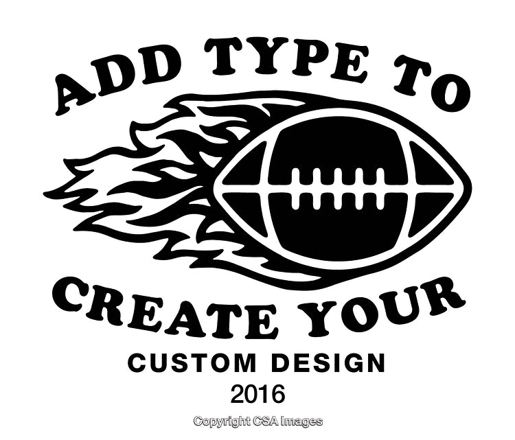 Flaming Football Design Format