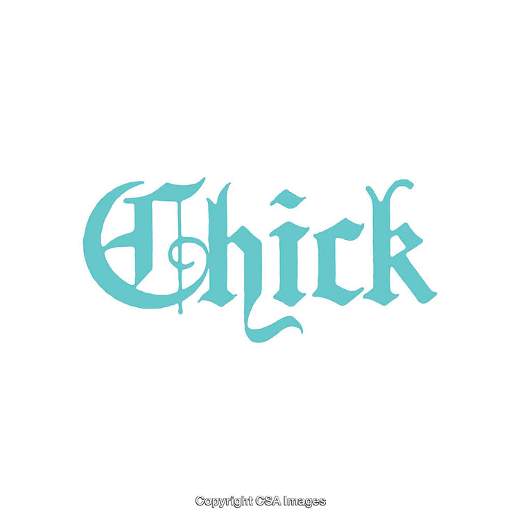 Elegant Blue Typography on White Background With Gothic Font Style