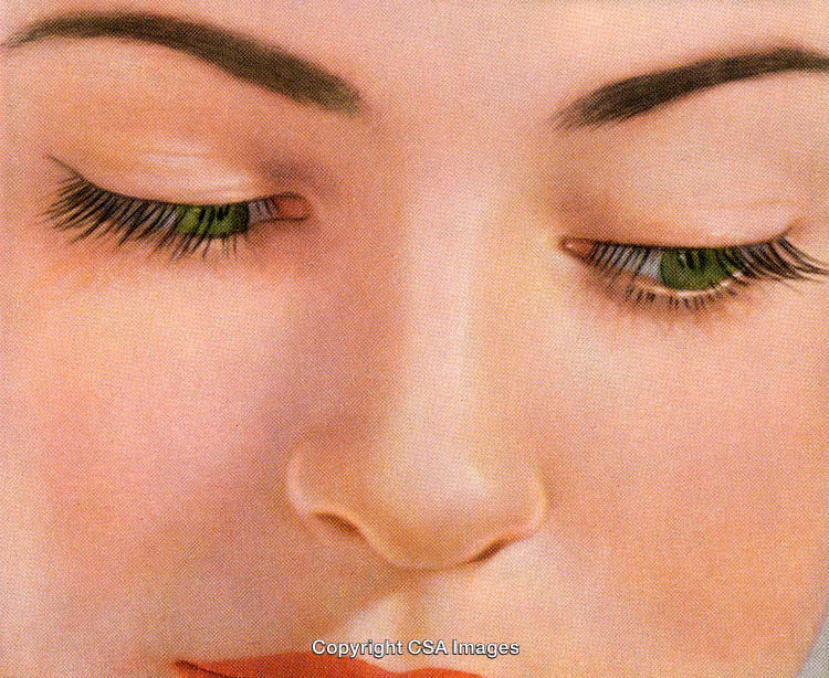 Close-Up of a Woman's Face with Captivating Eyes