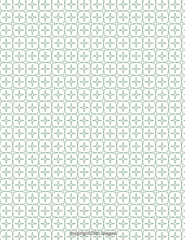 Geometric Pattern with Abstract Stars in Repeating Design