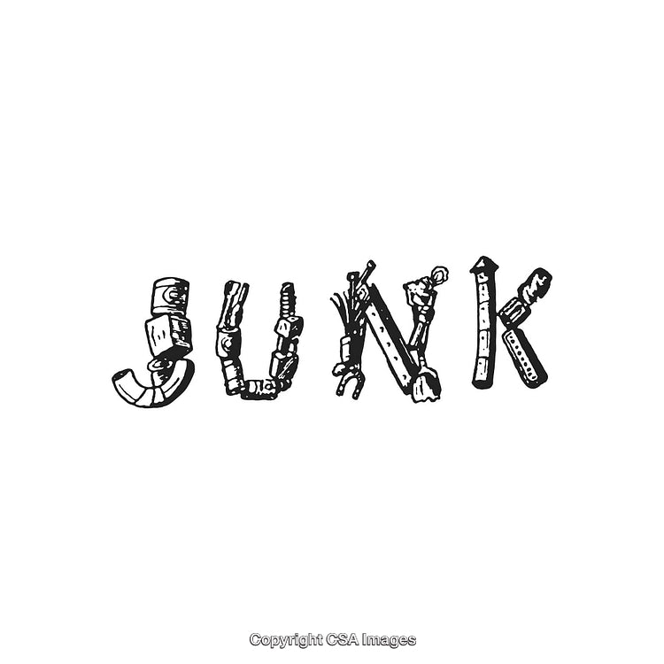 Creative Typography Formed From Repurposed Junk Objects for Unique Art
