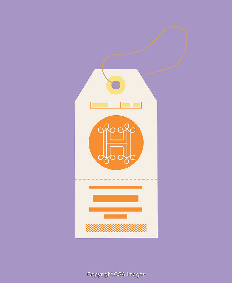 Minimalist Design of a Label With Elegant Pattern and Typography