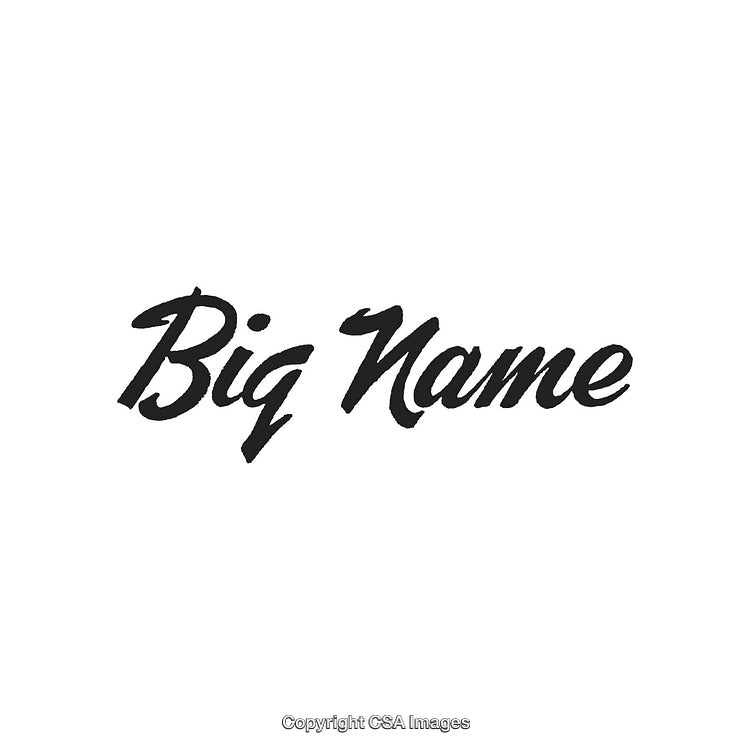 Stylish Black Text Design Displayed on a Clean White Background Canvas