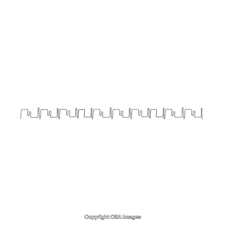Abstract Black and White Border Design with Geometric Shapes
