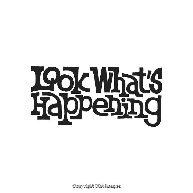 Playful Retro Typography Display With Bold Letters and Inspirational Message