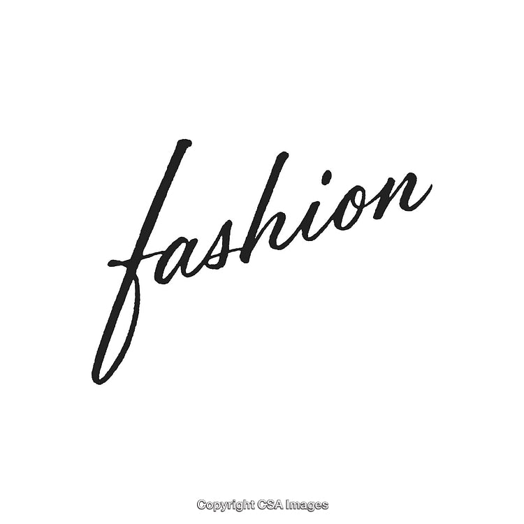 Elegant Calligraphy Displaying the Word 'Fashion' on a Clean White Background