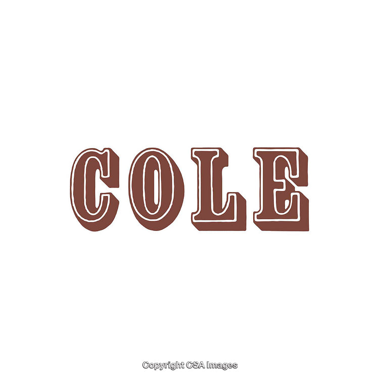 Stylized Brown Retro Text Design with White Background