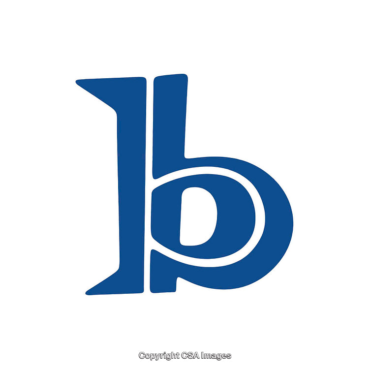 Stylized Representation of the Letter B in Elegant Serif Typeface