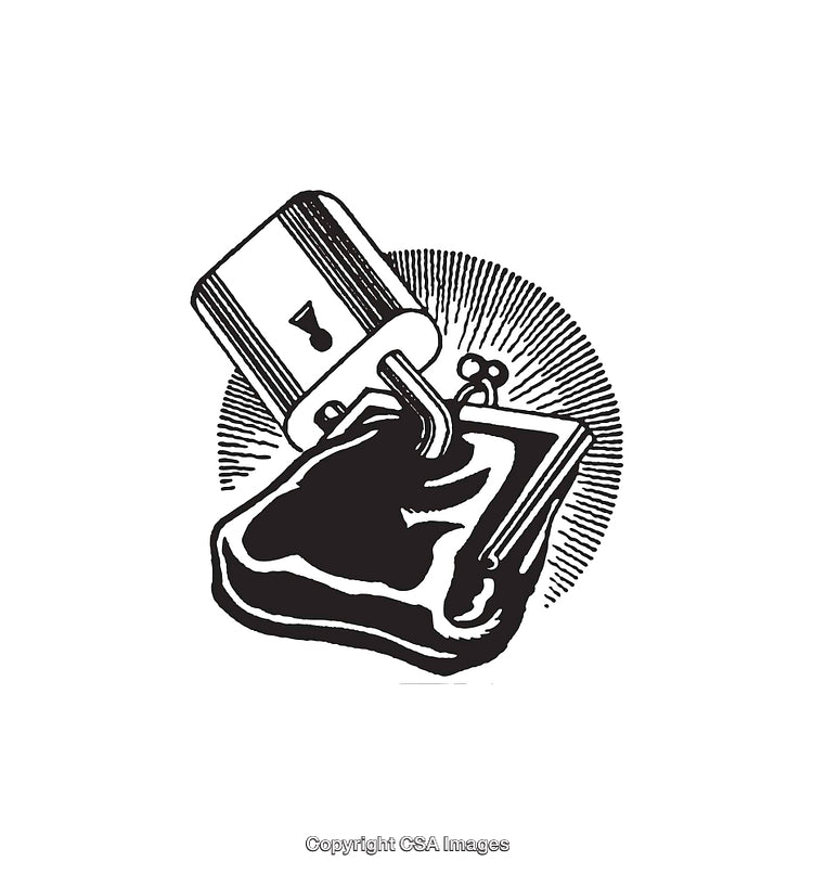Black and White Line Art Illustration of a Mechanical Object with Creative Design