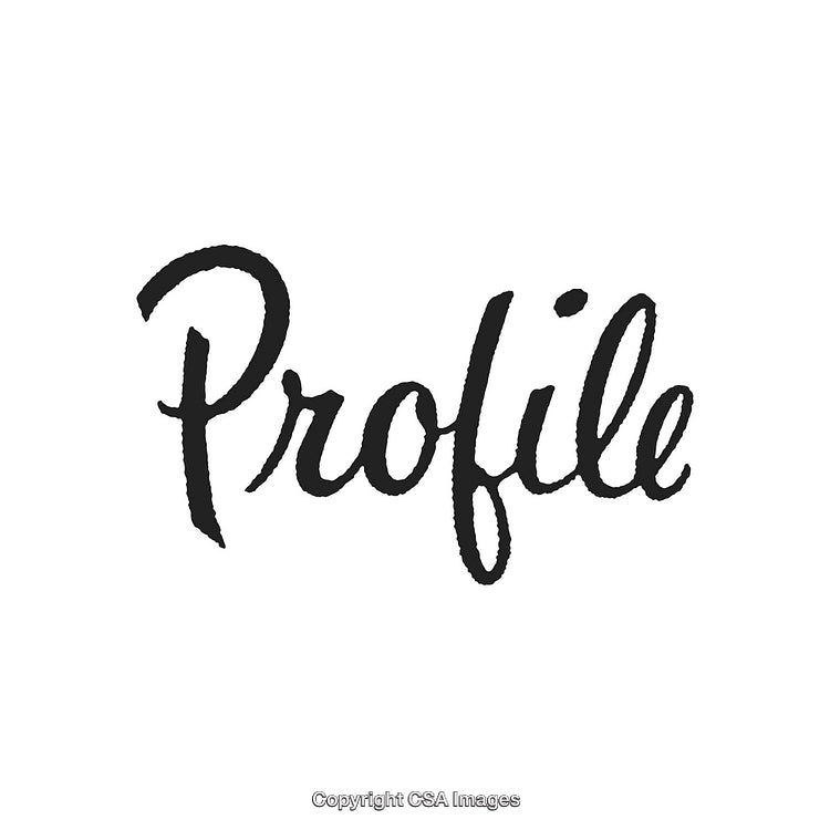 Stylish Black Handwritten Profile Text on White Background for Design
