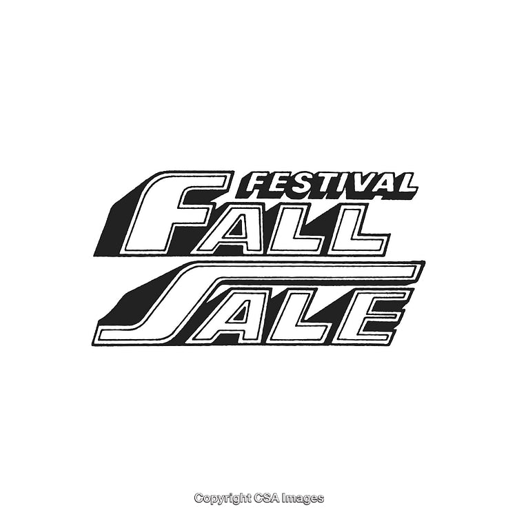 Retro Typography Design for Fall Sale Festival Announcement