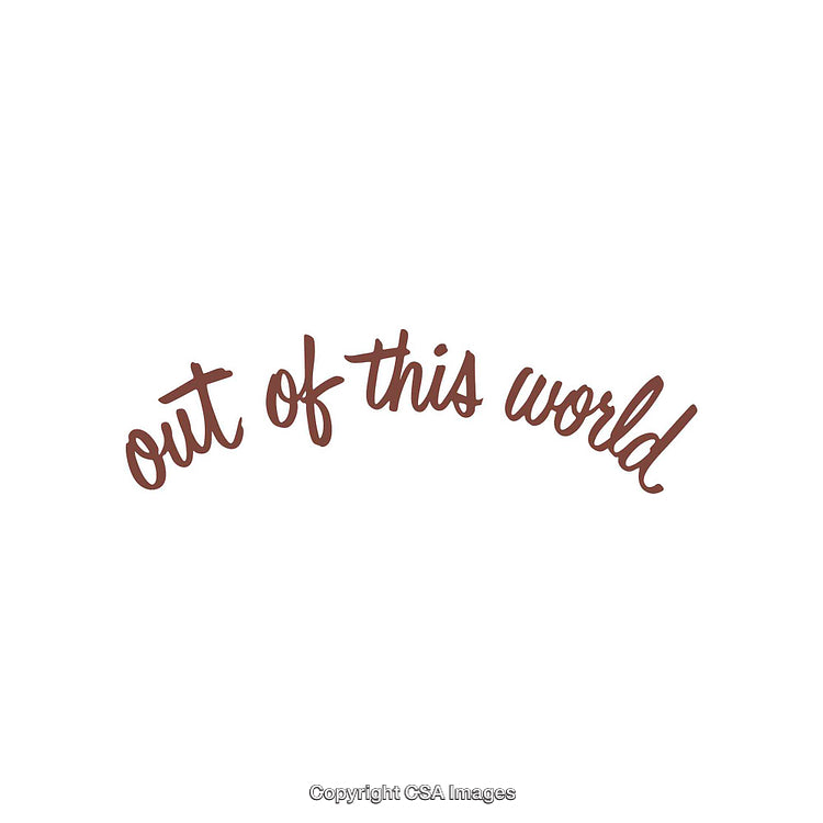 Elegant Text Design Featuring 'Out of This World' in Stylish Font