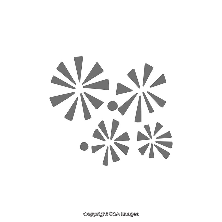 Minimalistic Abstract Starburst Dingbat Design Symbol Collection