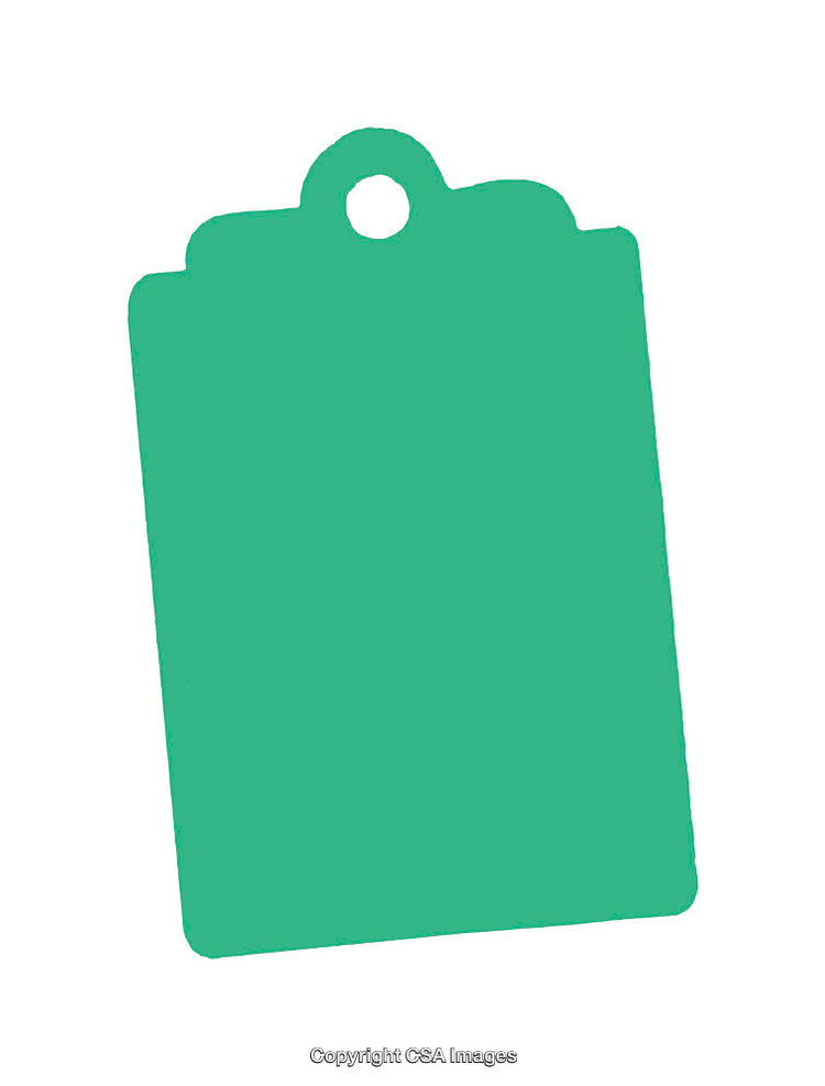 Minimalistic Green Clipboard Icon With White Background for Design Projects