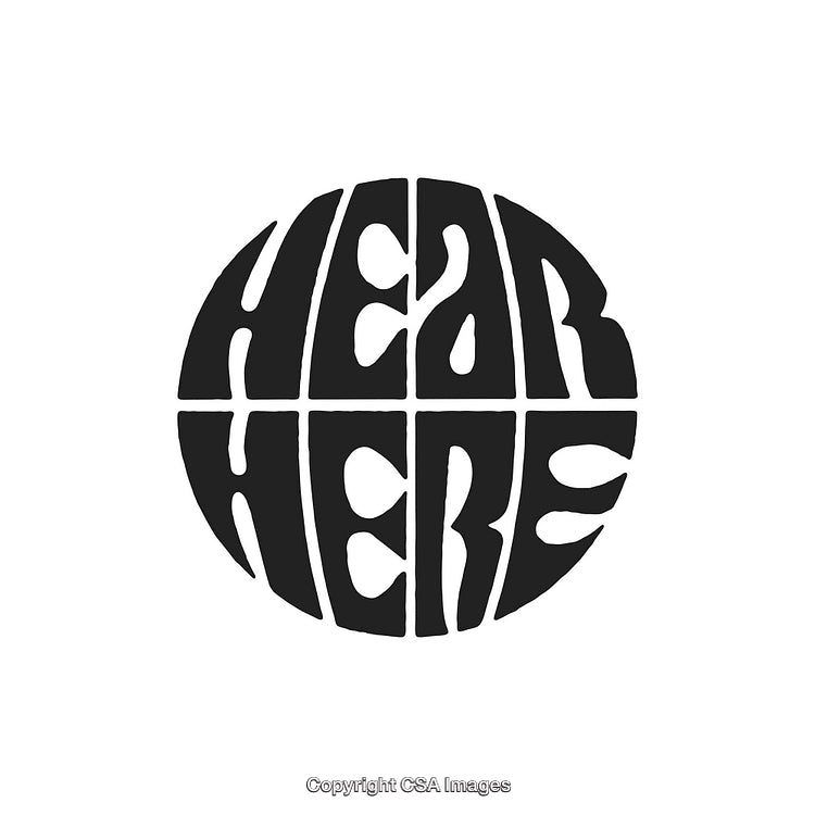 Retro Styled Typography Logo with Circular Design in Bold Black Font