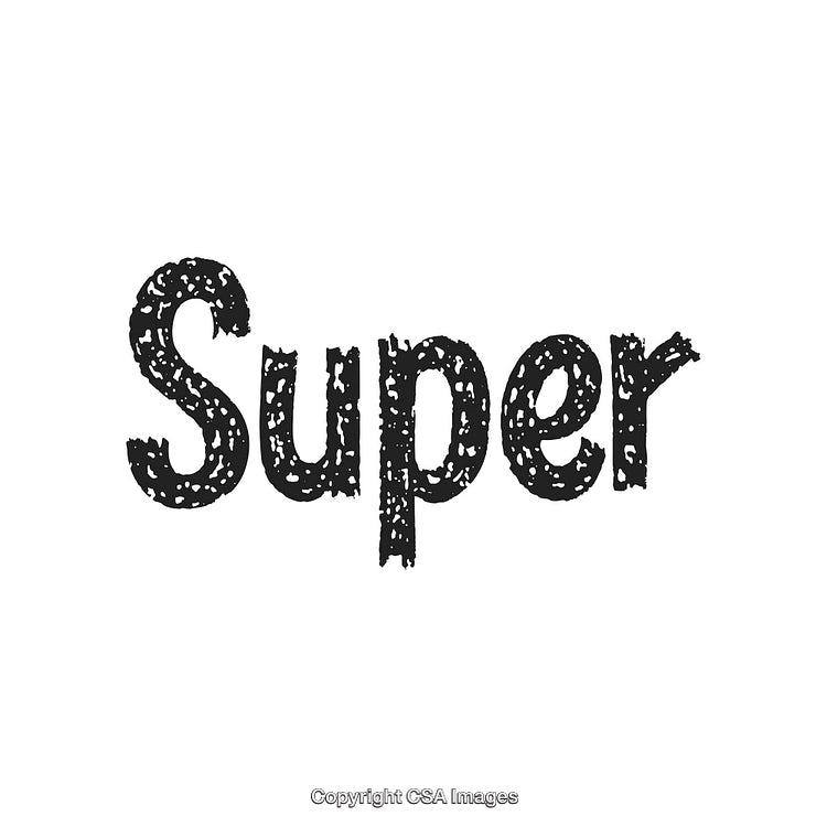 Super Black and White Text with Grunge Distressed Texture Design