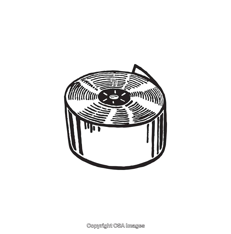Black and White Line Art of a Circular Object With Intricate Pattern