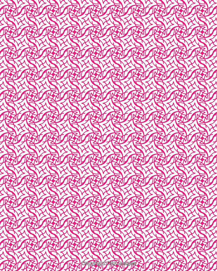 Abstract Pink Line Pattern on a White Background