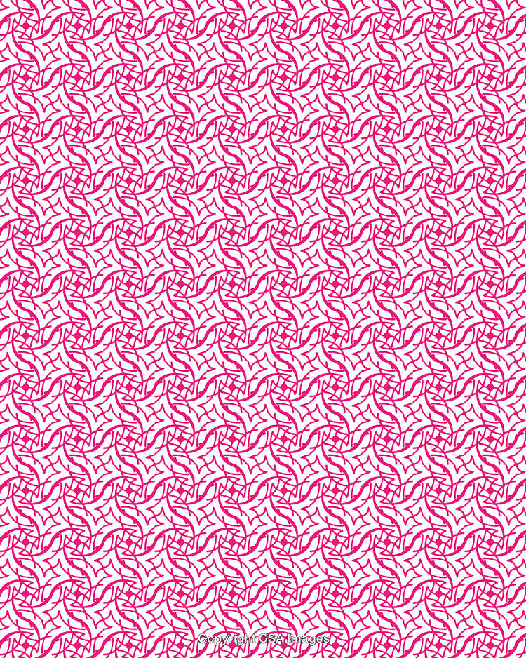 Abstract Pink Line Pattern on a White Background