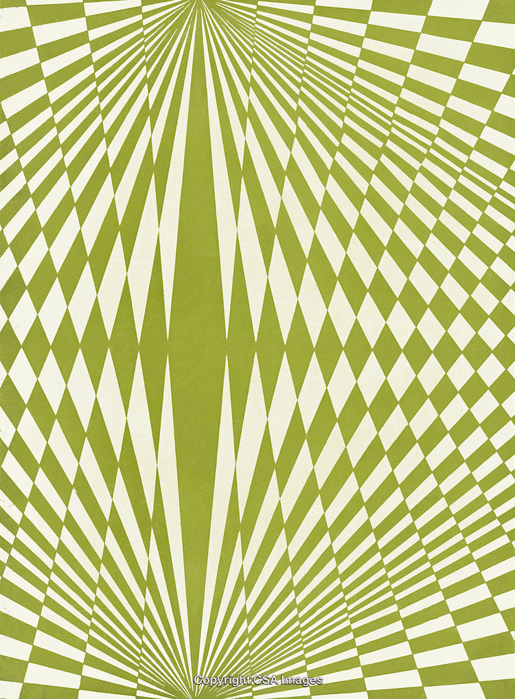 Green OP Art Pattern