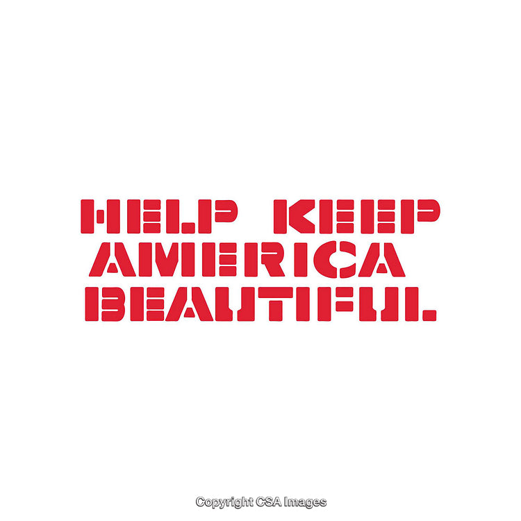 Inspirational Red Text Promoting Cleanliness and Preservation on a White Background