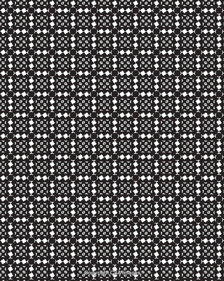 Seamless Abstract Black and White Geometric Pattern