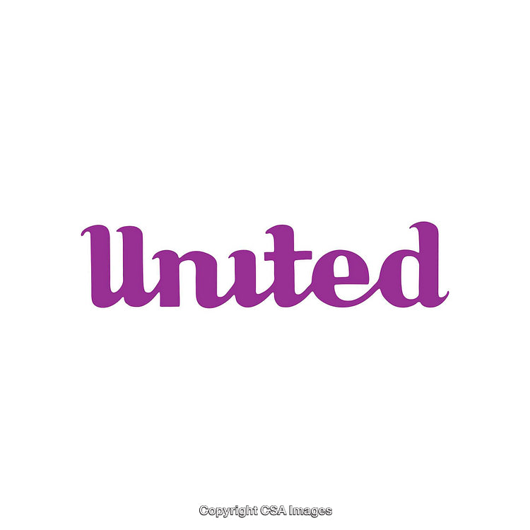 Purple Text Logo Featuring the Word 'United' on White Background