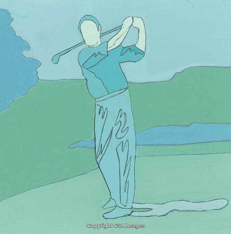 Man Playing Golf